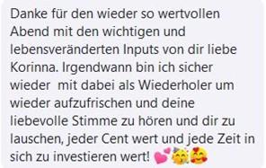 Testimonial SoulBody Workshop | Korinna Söhnholz