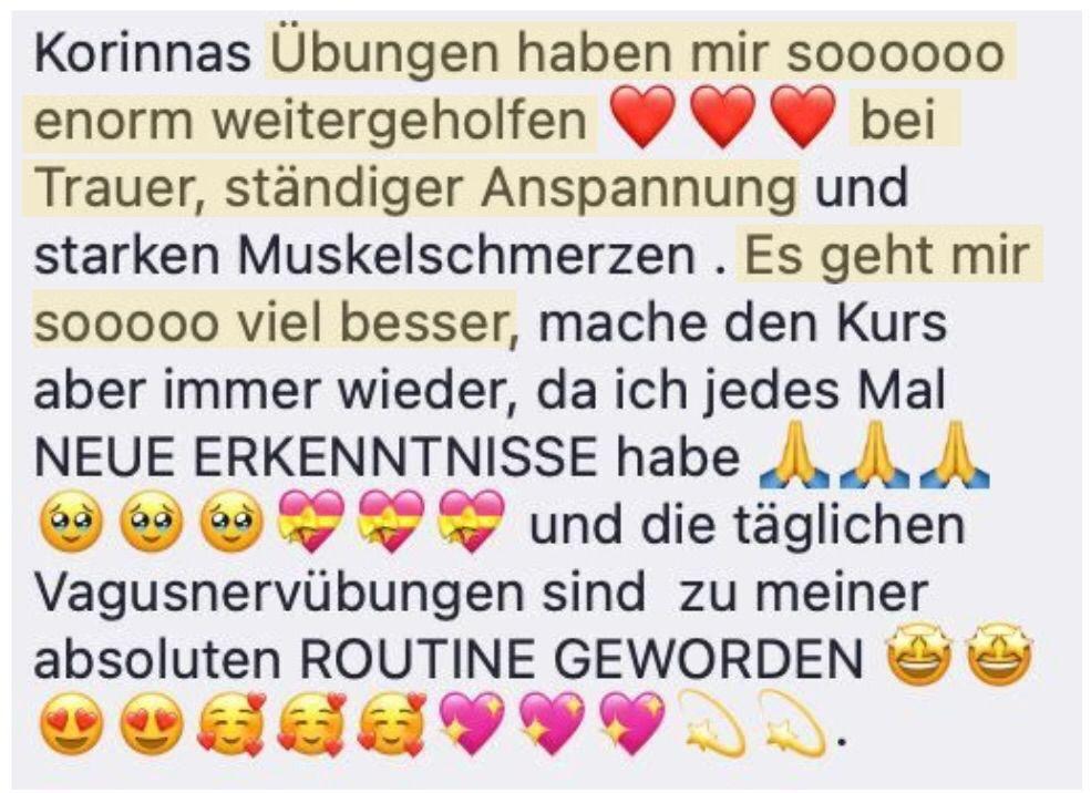 Testimonial Feeling Good Kurs Korinna Söhnholz